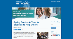 Desktop Screenshot of blog.methodistcollege.edu